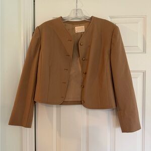 Vintage Pendleton Women's Tan Wool Jacket Blazer